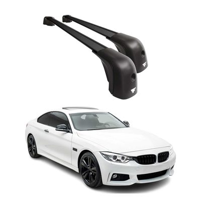 2014-2021 BMW 4 Series F32 Coupe / F36 Gran Coupe Roof Racks Cross Bars Black