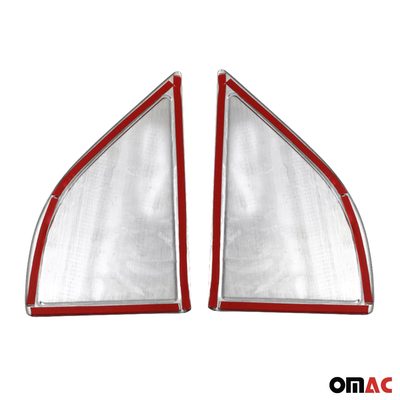 2005-2012 Nissan Pathfinder Window Molding Trim Streamer Stainless Steel Silver 2 Pcs