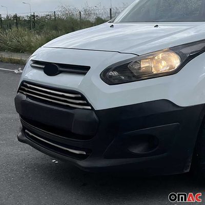 2014-2019 Ford Transit Connect Front Bumper Trim Molding Stainless Steel Silver 4 Pcs
