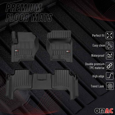2006-2013 Land Rover Range Rover Sport Premium Floor Mats Liners Full Set All Weather Heavy Duty