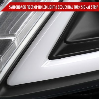 2008-2013 Infiniti G37/14-2015 Q60 Coupe/Convertible LED Signal Headlights Black