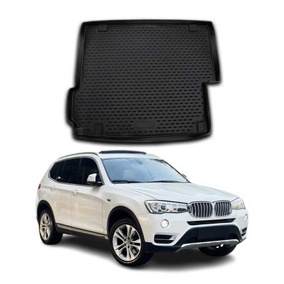 2011-2017 BMW X3 F25 Cargo Liner Trunk Mat All Weather Black