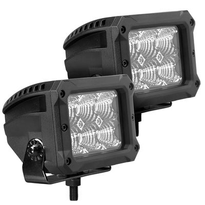 Par de Faros Rectangulares de 6 leds GR Bright Series Flood