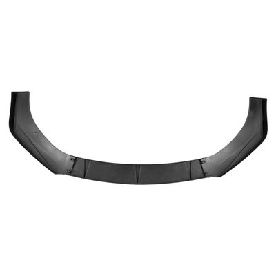 Universal Glossy Black Polypropylene 3Pcs Bumper Lip Spoiler Splitter Set