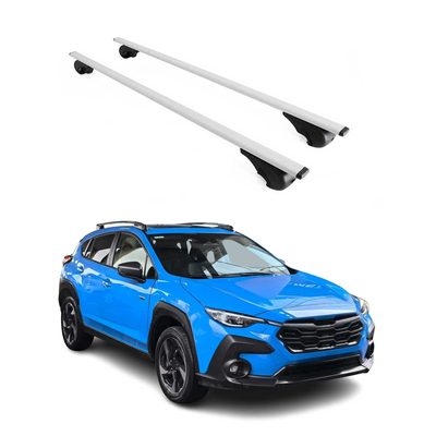 2018-2023 Subaru Crosstrek Roof Rack Cross Bars Silver