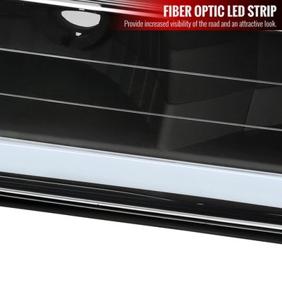 1988-1998 Chevy C10 GMC C/K LED Strip Bumper Corner Signal Lights Matt Black