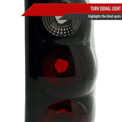 1999-2002 Chevy Silverado/ 1999-2006 GMC Sierra Tail Lights Glossy Black/Smoke