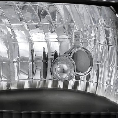 1999-2004 Ford F-250/350/450/550/Excursion Factory Headlights Matt Black