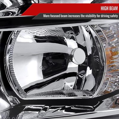 2007-2013 Chevy Silverado 1500/ 2500HD 3500HD Factory Headlights Chrome