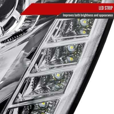 2005-2006 Infiniti G35 Sedan Halo Projector Headlights Chrome/Clear Lens