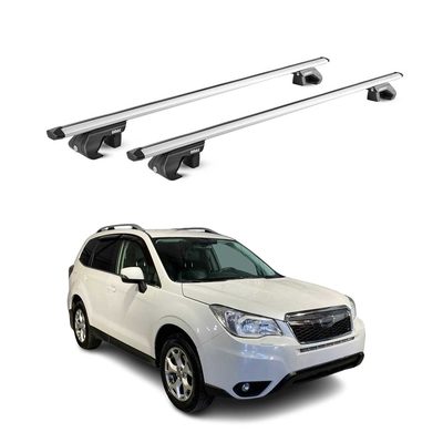 2014-2018 Subaru Forester IV Roof Rack Cross Bars Silver