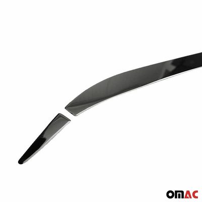 2015-2018 Jeep Renegade Rear Trunk Molding Trim Stainless Steel Dark 3 Pcs