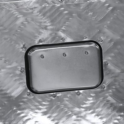 Universal 49" Heavy Duty Silver Alu Truck Tool Box w/ Side Handles Lock & Keys