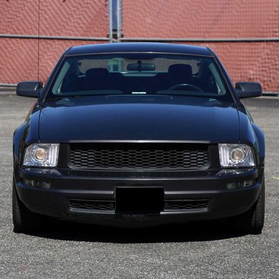 For Ford Mustang 2005-2009 Turn Signal Parking Lamp Chrome Housing Smoked Lens