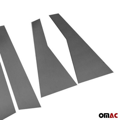 2017-2022 Honda CR-V Window B Pillar Posts Door Trim Cover Stainless Steel Dark 6x