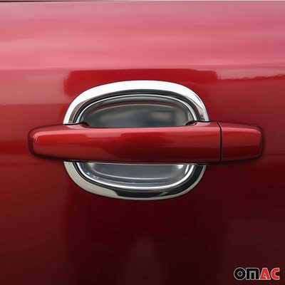 2007-2015 Chevrolet Aveo Camaro Cruze Malibu Sonic Car Door Handle Bowl Cover Protector Silver Chrome
