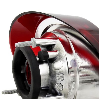 2005-2010 Chevy Cobalt Tail Lights & Trunk Reverse Lights Chrome/Red Smoke