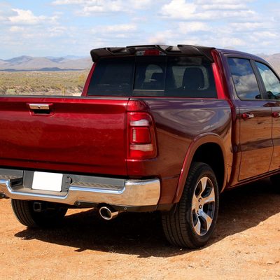 2019-2024 Dodge RAM 1500 Rear Roof Matte Black Truck Spoiler Wing Kit