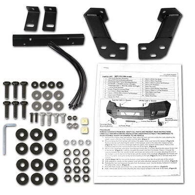 2015-2020 Chevy Colorado Black Heavy Duty Steel Front Bumper & LED Light Ports