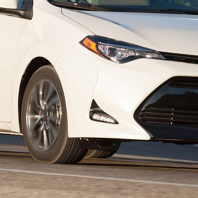 2017-2018 Toyota Corolla LED Fog Lights Kit Chrome Housing/Clear Lens