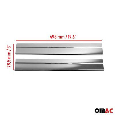 2014-2019 Ford Transit Connect Door Sill Scuff Plate Scratch Stainless Steel 2 Pcs