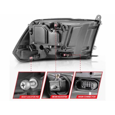 Fits 2009-2018 Ram 1500, 2010-2018 2500/3500, 2019-2023 1500 Classic (ANZ-111440)