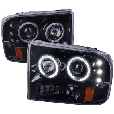 1999-2004 Ford Excursion F-250 F-350 F-450 F-550 Dual Halo Headlights Smoke