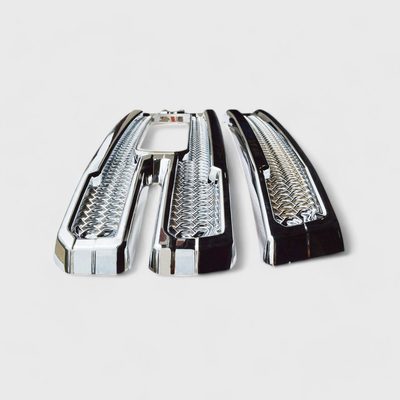 2019-2021 GMC Sierra 1500 Grille Overlay Chrome 2Pcs ABS Plastic