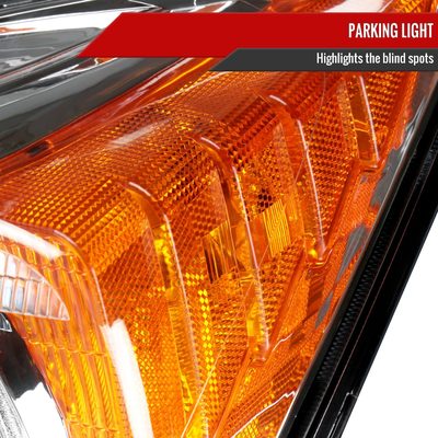 2007-2011 Honda CR-V Factory Style Headlights Chrome Housing/Clear Lens