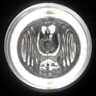 2005-2009 Ford Mustang V6 Black ABS Grille w/ Dual H10 Fog Lights