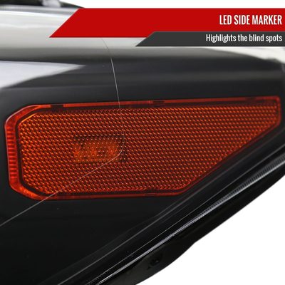 2016-2023 Toyota Tacoma Sequential LED Bar Projector Headlights Matt Black