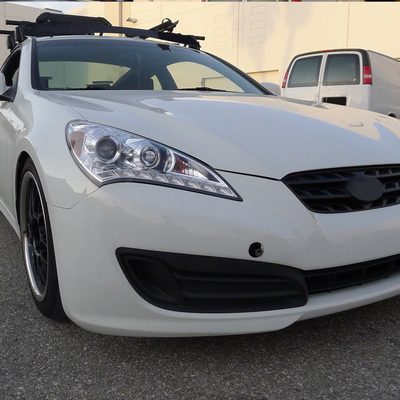 2010-2012 Hyundai Genesis Coupe Projector Headlights SMD LED Light Chrome