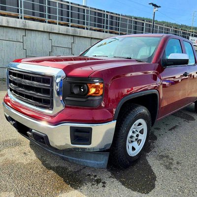 2014-2019 GMC Sierra 1500/2500HD/3500HD Headlights Amber Reflectors Black