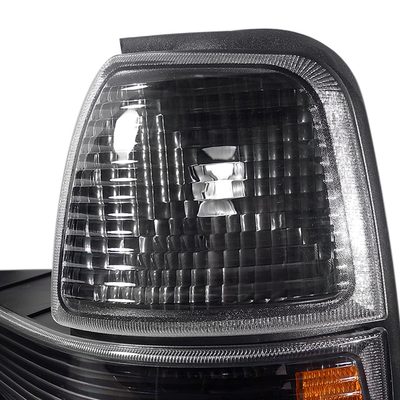 1998-2000 Ford Ranger Corner Parking Turn Signal Lights Matte Black/Clear Lens