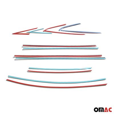 2012-2018 Ford Focus Sedan Window Molding Trim Streamer Stainless Steel