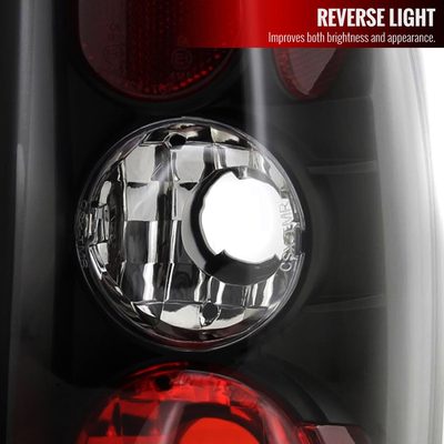 1997-2004 Dodge Dakota Tail Lights Matte Black Housing/Clear Lens