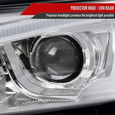 2011-2013 Scion tC LED Bar Projector Headlights LED Turn Signal Lights Chrome