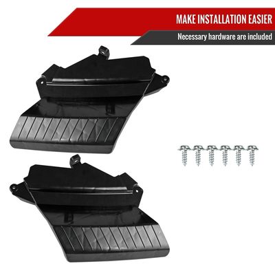 2011-2014 Dodge Charger Dual LED U-Bar Projector Headlights Jet Black/Clear
