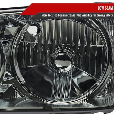 2001-2005 Lexus IS300 Factory Style Crystal Headlights Chrome/Smoke Lens