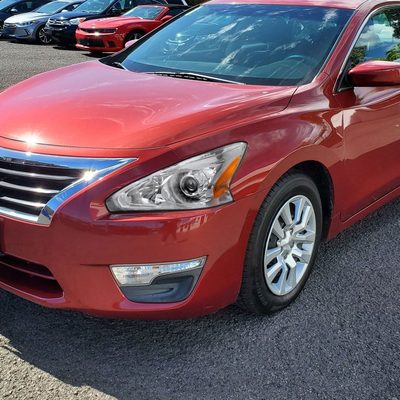2013-2015 Nissan Altima Sedan Projector Headlights Amber Reflectors Chrome