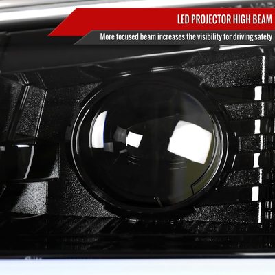 2003-2007 Chevy Silverado Avalanche LED Projector Headlights Bumper Lights