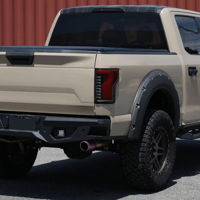 2018-2020 Ford F-150 Turn Signal Animated Red LED Bar Tail Lights Black/Smoke