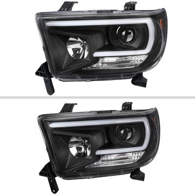 2007-2013 Toyota Tundra/ 2008-2017 Sequoia LED C-Bar Projector Headlights Black