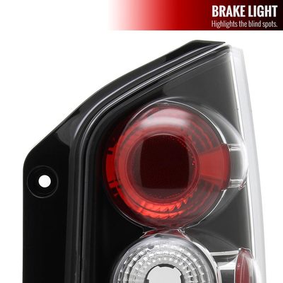 2005-2012 Nissan Pathfinder Tail Lights Matte Black Housing/Clear Lens