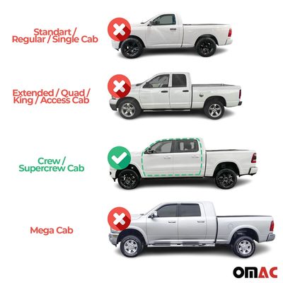 2009-2014 Ford F-150 Supercrew Cab Nerf Bars Side Steps Running Boards