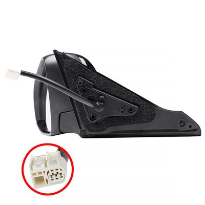 2015-2018 Toyota Camry Glossy Black 5Pin Heated &Adjustable Side Mirror Driver