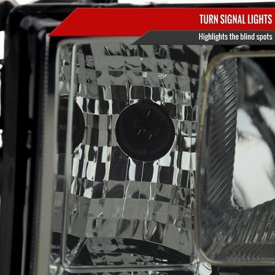 2007-2013 GMC Sierra 1500/ 2500HD 3500HD Factory Headlights Chrome/Light Smoke