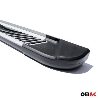 Side Step Nerf Bars Running Boards for Hyundai Santa Fe 2024-26 Silver Black 2x