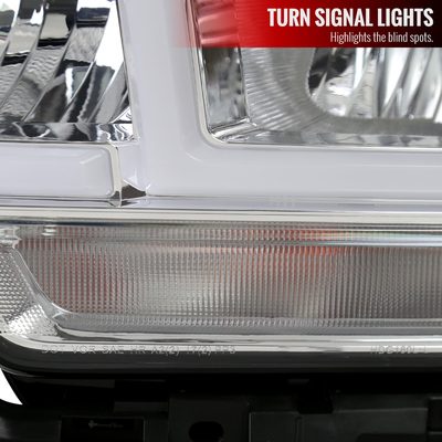 2019-2024 Dodge RAM 2500/3500/4500/5500 LED Bar Factory Headlights Chrome