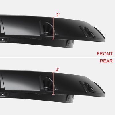 2010-2017 Dodge RAM 2500/3500 Smooth V2 Rivet Style Fender Flares